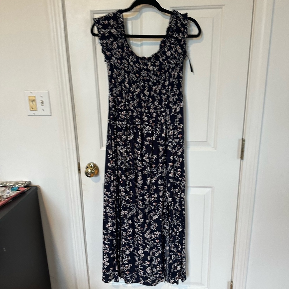 Amazon Navy Floral Maxi Dress